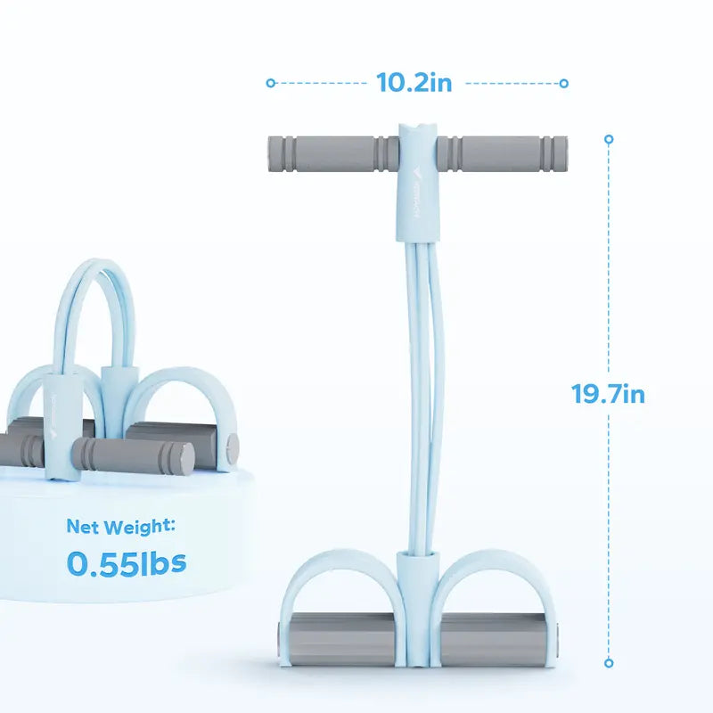 Merach Multifunction Pedal Resistance Band, Elastic Pull Rope Fitness