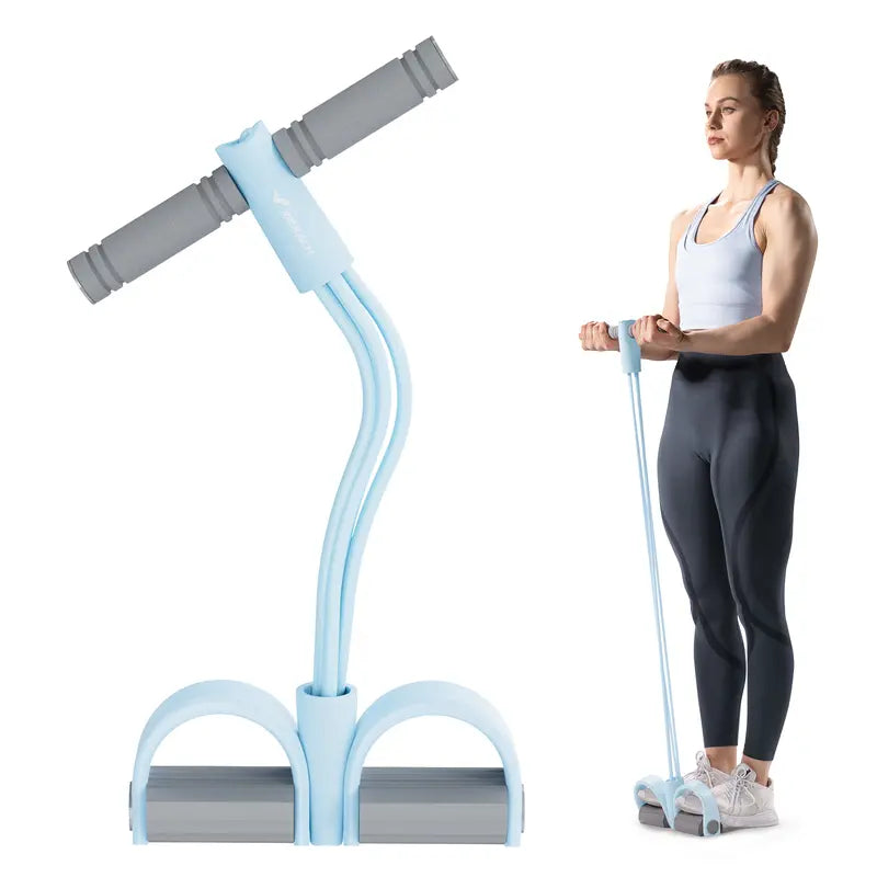 Merach Multifunction Pedal Resistance Band, Elastic Pull Rope Fitness