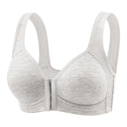 Full Cup Inner Without Steel Ring Wide Shoulder Vest Type Front Closure Bra