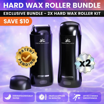 Hard Wax Roller for Body Hair Removal Roll On Wax Kit for Women Dermatologically Tested