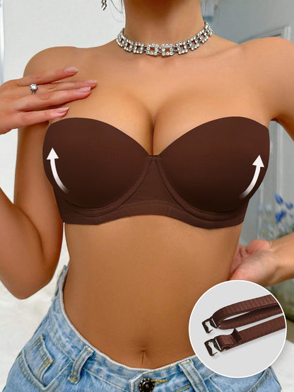 Gathered Anti-slip Plus-size Bras For European And American Export Markets