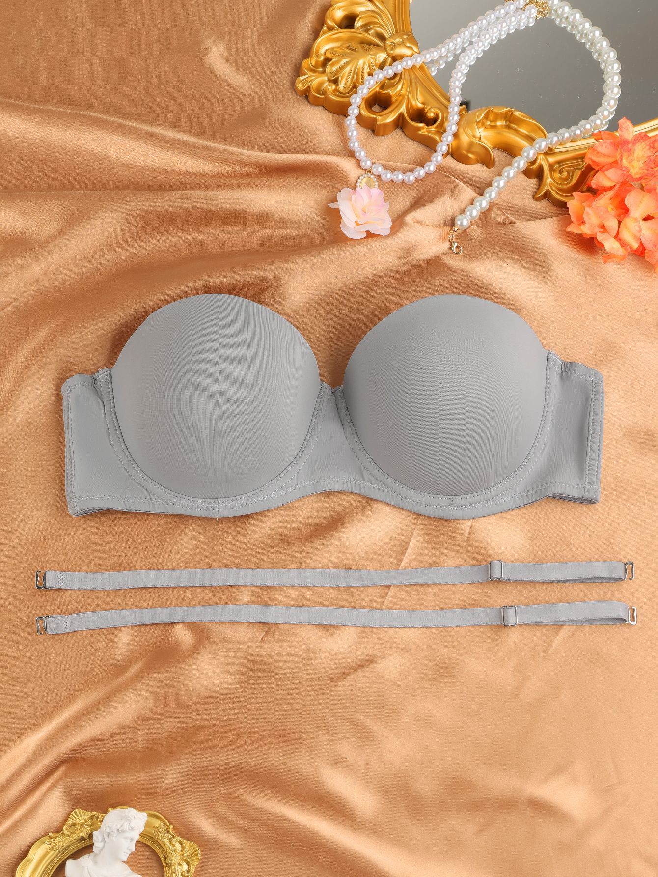 Gathered Anti-slip Plus-size Bras For European And American Export Markets