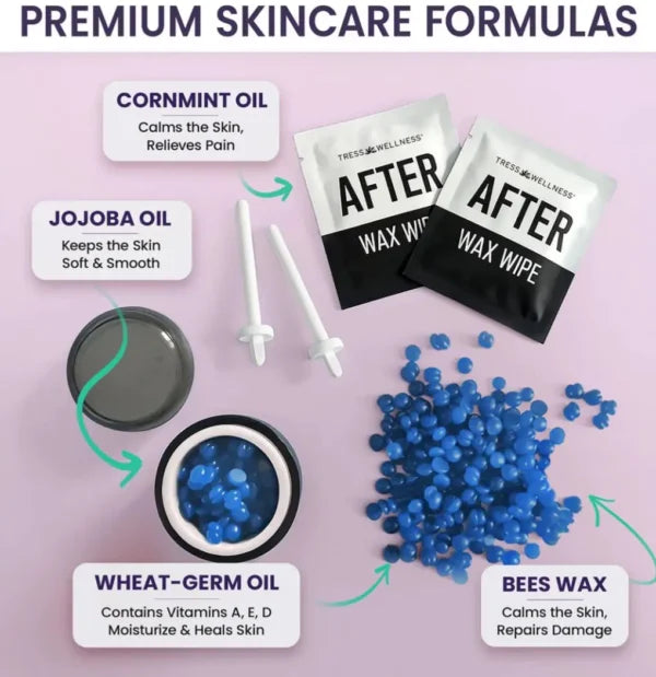 Easy to Use Nose & Brow Wax Kit for Women & Men