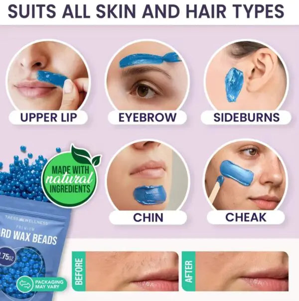 Easy to Use Nose & Brow Wax Kit for Women & Men