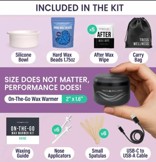 Easy to Use Nose & Brow Wax Kit for Women & Men
