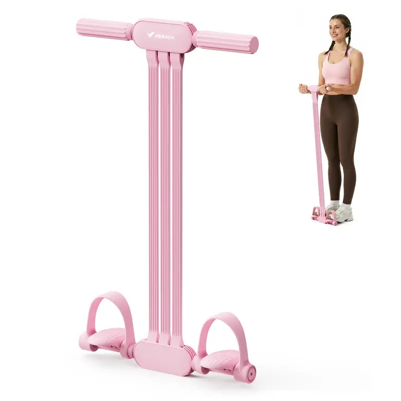 Merach Multifunction Pedal Resistance Band, Elastic Pull Rope Fitness