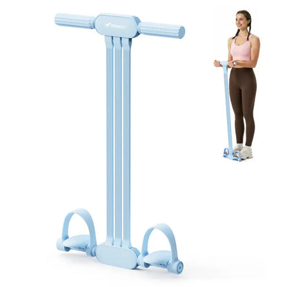 Merach Multifunction Pedal Resistance Band, Elastic Pull Rope Fitness