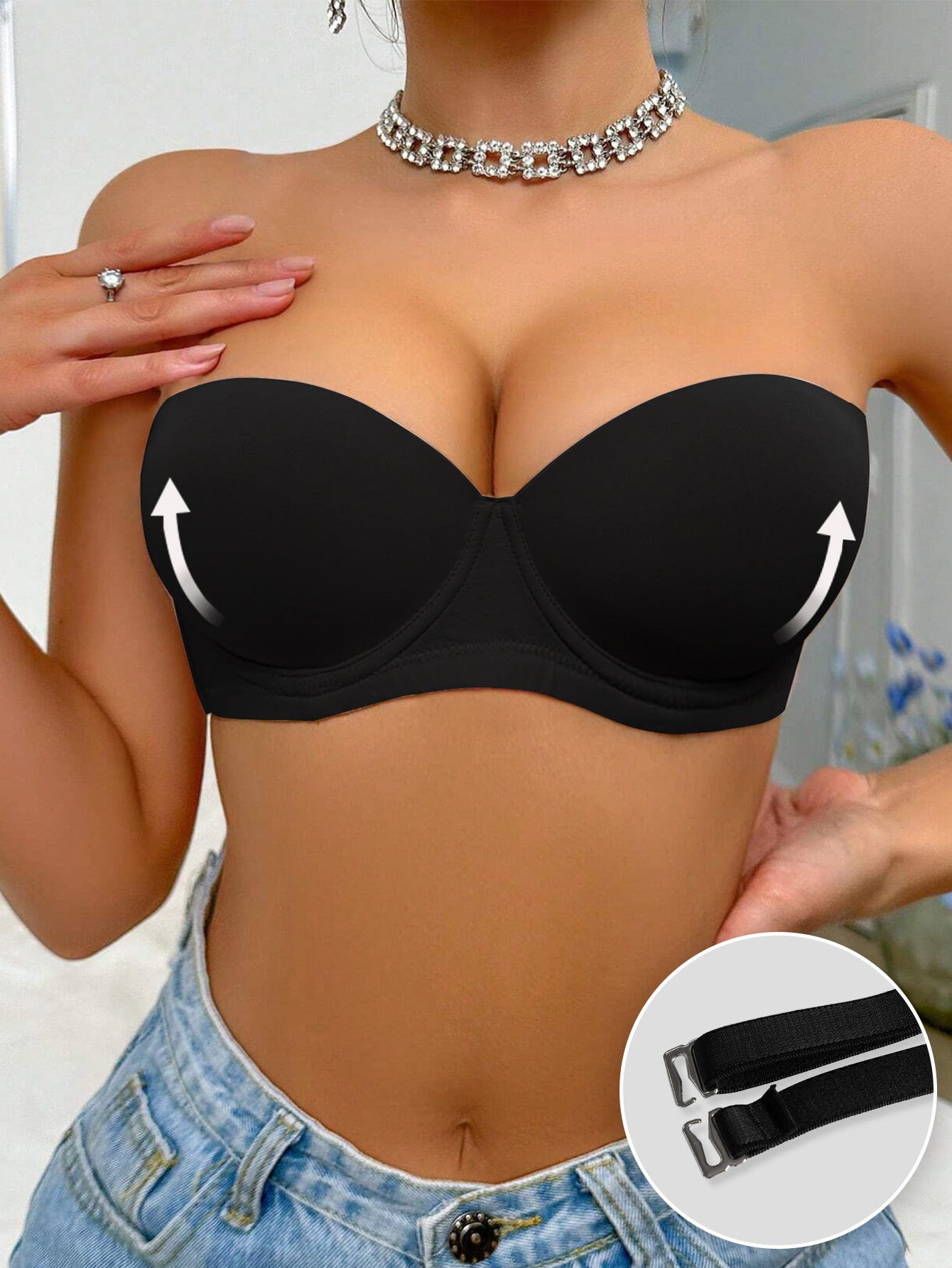 Gathered Anti-slip Plus-size Bras For European And American Export Markets