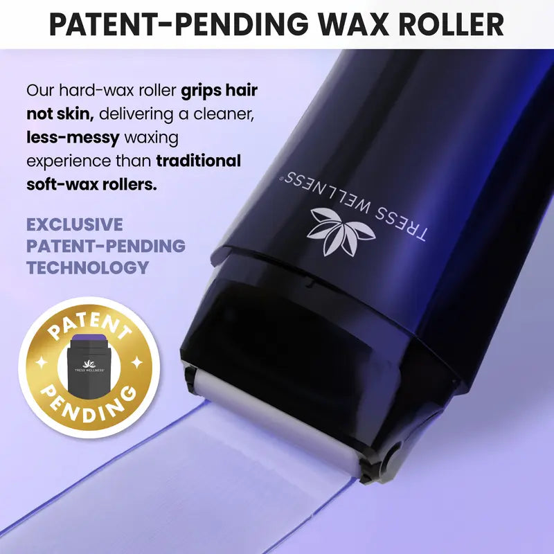 Hard Wax Roller for Body Hair Removal Roll On Wax Kit for Women Dermatologically Tested
