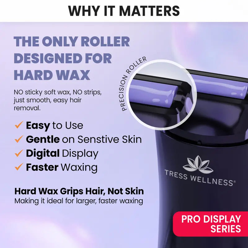 Hard Wax Roller for Body Hair Removal Roll On Wax Kit for Women Dermatologically Tested