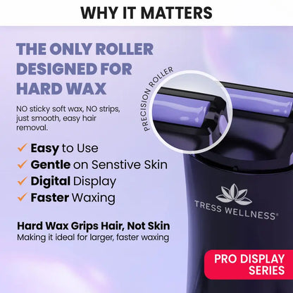 Hard Wax Roller for Body Hair Removal Roll On Wax Kit for Women Dermatologically Tested